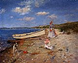 Famous Day Paintings - A Sunny Day at Shinnecock Bay